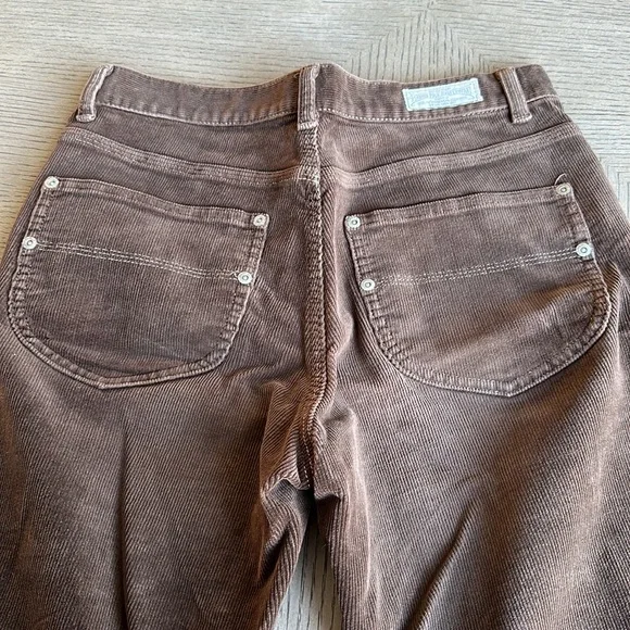 Polo by Ralph Lauren - High-Waisted, Flare-Leg, Chocolate-Brown Jeans - SZ 6 - Picture 4 of 15